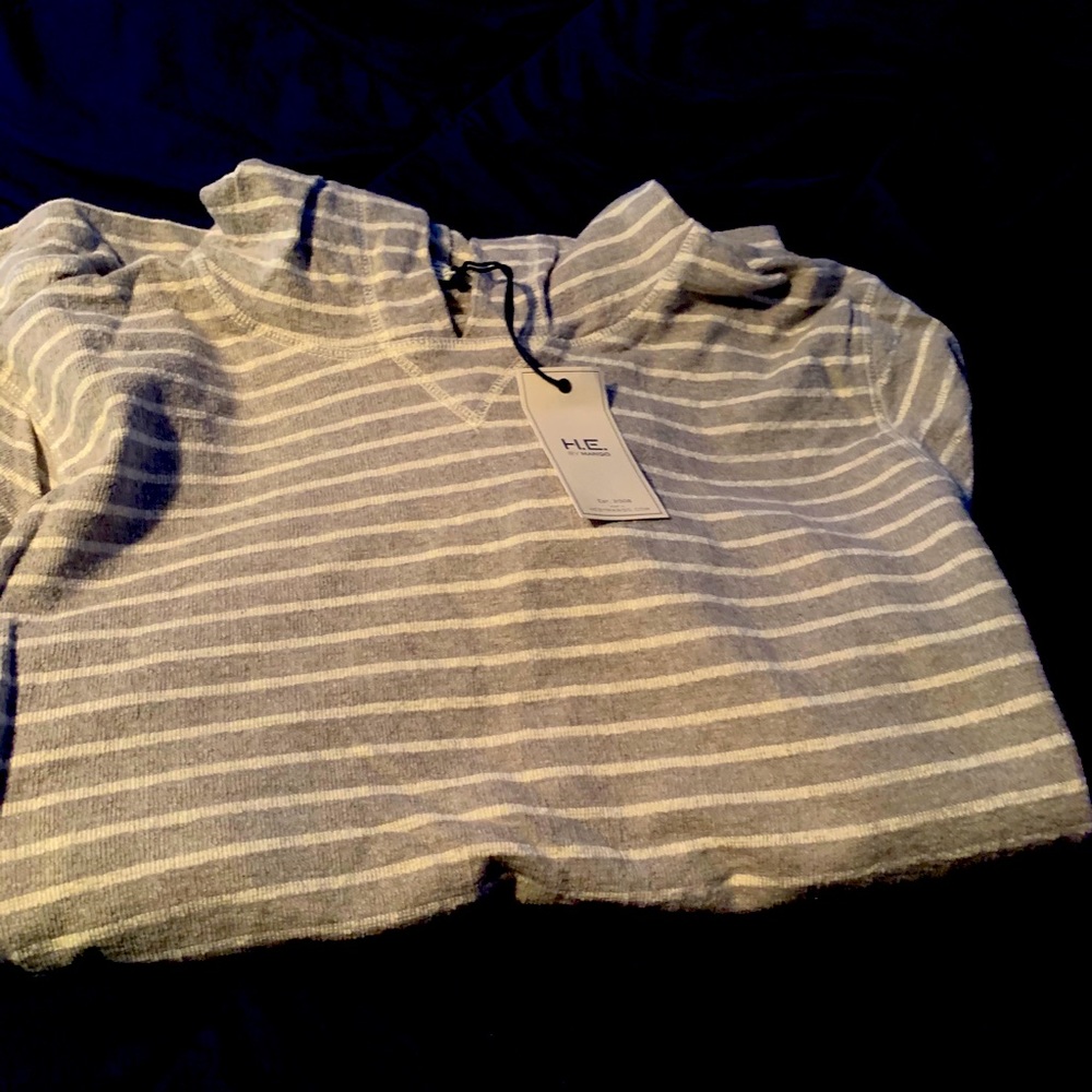 MANGO striped hoodie